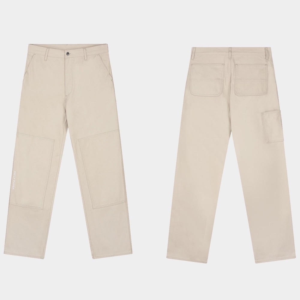 Daily Paper Rework Pants Color Beige Size Large - Picture 2 of 12